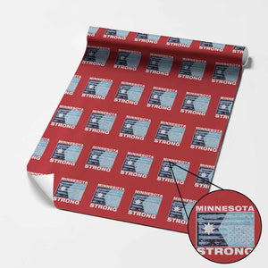 Minnesota Strong Wrapping Paper Roll MN State Flag Political Protest MN Resistance Abolish ICE TS14 Red Print Your Wear