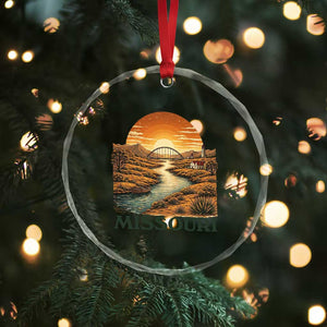 Missouri Outdoors Adventure Crystal Glass Ornament The Show Me State Souvenir TS12 Print Your Wear