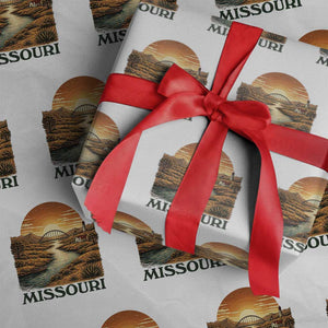 Missouri Outdoors Adventure Wrapping Paper Roll The Show Me State Souvenir TS12 White Print Your Wear