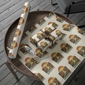 Missouri Outdoors Adventure Wrapping Paper Roll The Show Me State Souvenir TS12 Beige Print Your Wear