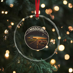 Missouri State Route Highway 66 Crystal Glass Ornament Mother Road Travel Gift TS12 Print Your Wear