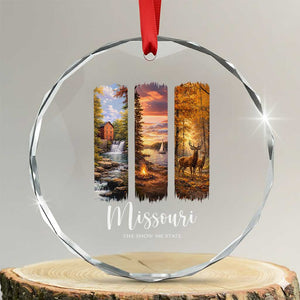 Missouri The Show Me State Crystal Glass Ornament Midwest Pride TS12 Transparent Glass 3'' Circle Print Your Wear