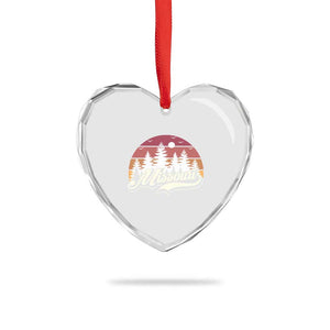 Missouri Travel Gift Heart Crystal Glass Ornament Vintage Forest River Landscape TS12 Print Your Wear