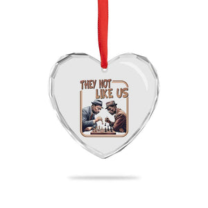 MLK And Malcolm X Heart Crystal Glass Ornament They Not Like Us Revolutionary Leaders TS12 Print Your Wear