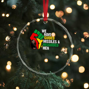 MLK Quotes We Have Guided Missiles And Misguided Men Crystal Glass Ornament Dr Martin Luther King Jr TS11 Print Your Wear