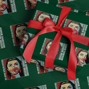 MMIW Awareness Support Wrapping Paper Roll Voices For Stolen Sisters Native American TS12 Green Print Your Wear