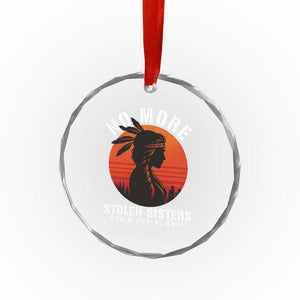 MMIW No More Stolen Sisters Crystal Glass Ornament American Native Indigenous Woman TS10 Print Your Wear