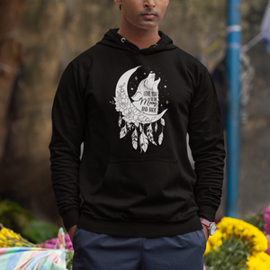 Valentine's Day Hoodie Love You To The Moon And Back Wolf TS09 Printyourwear