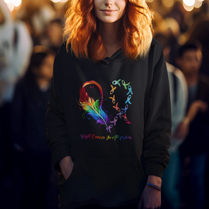 All Cancer Hoodie Fight Cancer In All Color Fighter Rainbow Ribbon TS09 Printyourwear