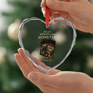Mogollon Monster Arizona Heart Crystal Glass Ornament Home Of The Cryptid Lover TS12 Print Your Wear