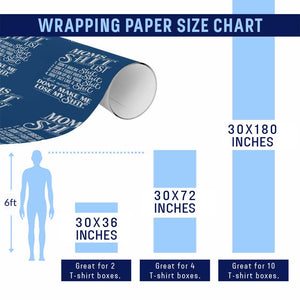 Mom Shit List Wrapping Paper Roll Funny Mom Life Sarcastic Mothers Day TS11 Print Your Wear