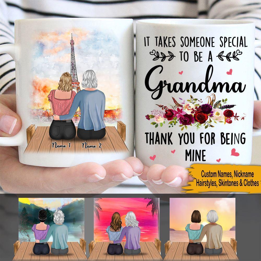 Personalized Mug It Takes Someone Special To Be A Grandma CTM One Size 11oz size Custom - Printyourwear