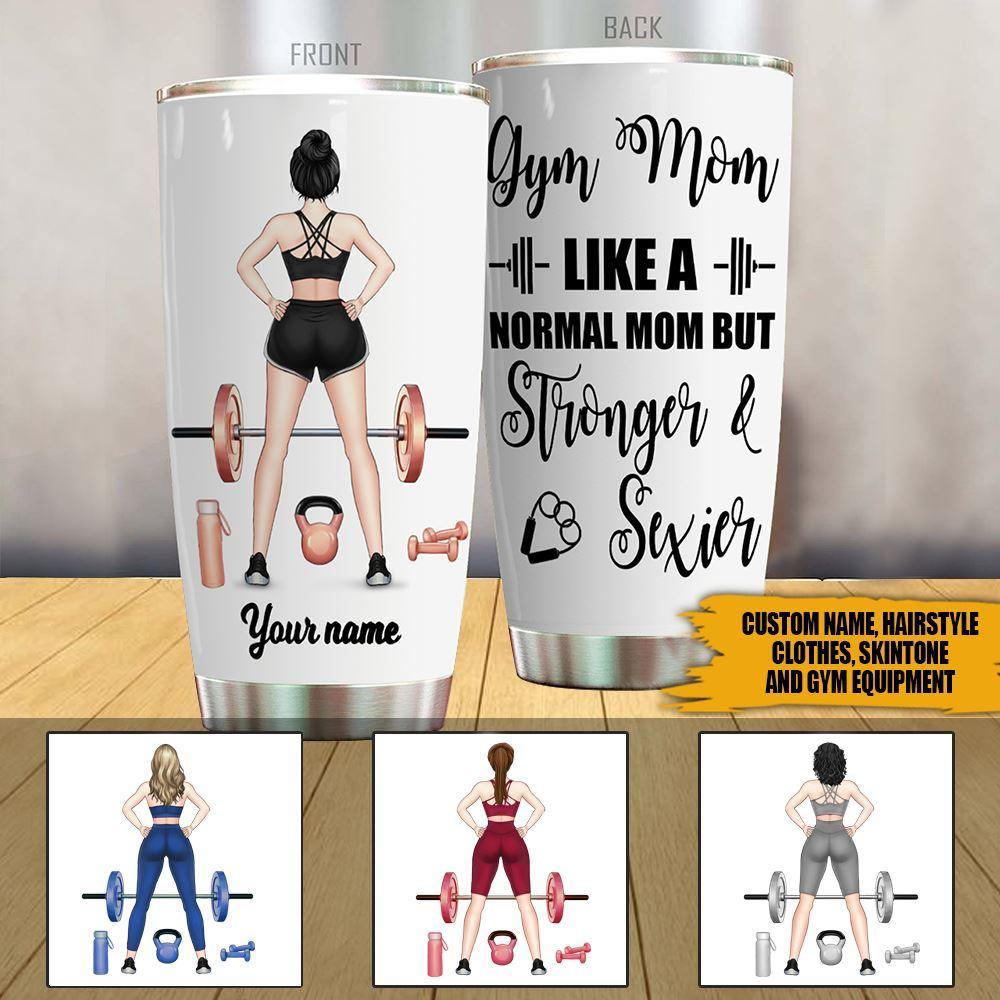 Personalized Tumbler Gym Mom CTM Custom - Printyourwear