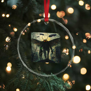Mothman Aliens Crystal Glass Ornament Funny Cryptid Alien UFO TS10 Print Your Wear