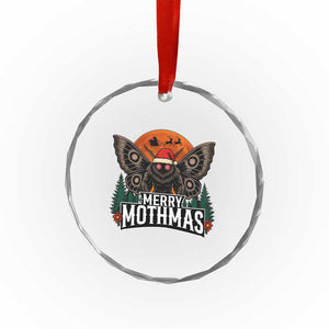 Mothman Crystal Glass Ornament Holiday Humor Merry Mothmas Cryptid Gift TS12 Print Your Wear