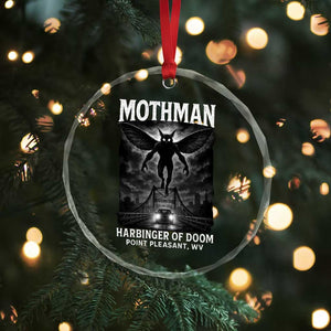 Mothman Crystal Glass Ornament Horror Poster Halloween Harbinger of Doom Cryptid Creature TS10 Print Your Wear