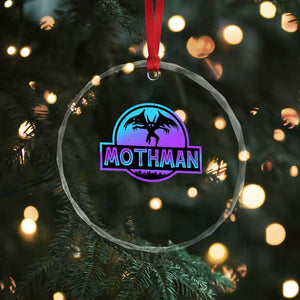 Mothman Crystal Glass Ornament Retro Neon Cryptid Paranormal Horror Monster TS10 Print Your Wear
