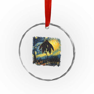 Mothman Crystal Glass Ornament Starry Night Van Gogh Cryptid Lover TS10 Print Your Wear