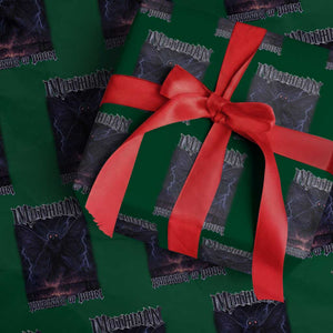 Mothman Wrapping Paper Roll Black Bridge Folk Horror Cryptid Fan TS10 Green Print Your Wear
