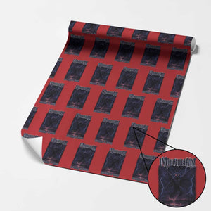Mothman Wrapping Paper Roll Black Bridge Folk Horror Cryptid Fan TS10 Red Print Your Wear