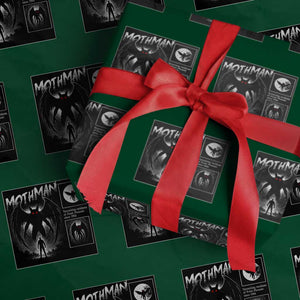 Mothman Wrapping Paper Roll Retro Horror Manga Urban Myth Cryptid Creature TS10 Green Print Your Wear