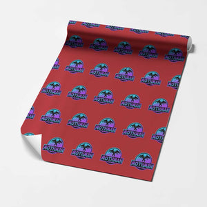 Mothman Wrapping Paper Roll Retro Neon Cryptid Paranormal Horror Monster TS10 Red Print Your Wear
