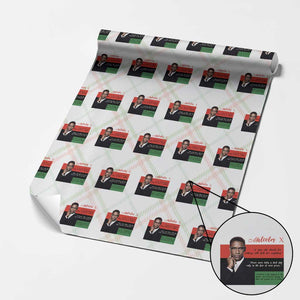 Motivational Malcolm X Quote Wrapping Paper Roll Black History Month Gift TS12 Christmas Plaid Print Your Wear