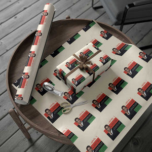 Motivational Malcolm X Quote Wrapping Paper Roll Black History Month Gift TS12 Beige Print Your Wear