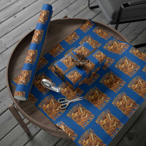 Mozzarella Sticks Wrapping Paper Roll Funny Foodie Meme Snack Lover Vintage 90s TS10 Blue Print Your Wear