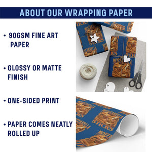 Mozzarella Sticks Wrapping Paper Roll Funny Foodie Meme Snack Lover Vintage 90s TS10 Print Your Wear