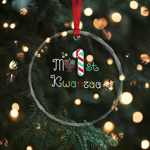 My 1st Kwanzaa Crystal Glass Ornament Babys First Kwanzaa Kinara Gift TS10 Print Your Wear