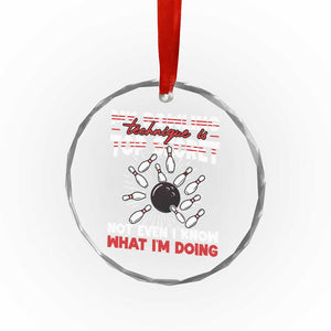 My Bowling Technique Is Top Secret Crystal Glass Ornament Funny Bowler Gift TS12 Print Your Wear