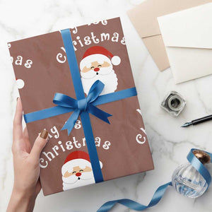 My First Christmas Wrapping Paper Roll Baby's First Holiday Xmas Santa TS10 Mocha Print Your Wear