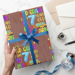 My First Day of 2nd Grade Wrapping Paper Roll Ready to Learn Back to School