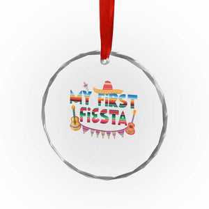 My First Fiesta Crystal Glass Ornament Baby Cinco De Mayo Mexican Fiesta Outfit TS10 Print Your Wear
