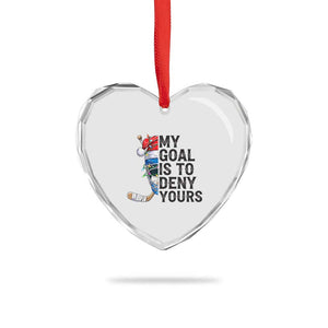 My Goal Is To Deny Yours Heart Crystal Glass Ornament Ice Hockey Helmet Christmas Gift TS12 Print Your Wear