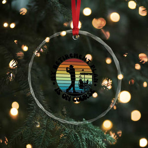 My Retirement Plan Is On Course Crystal Glass Ornament Retired Golfer Gift TS12 Print Your Wear