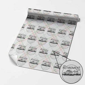 My Retirement Plan Lake Life Wrapping Paper Roll Retired To The Lake Cool Outdoor Camping TS10 Christmas Plaid Print Your Wear