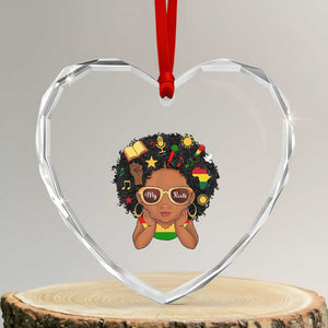 My Roots Black History Culture Pride Heart Crystal Glass Ornament African American Heritage TS12 Transparent Glass 3'' Heart Print Your Wear
