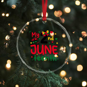 My Second Juneteenth Crystal Glass Ornament African American Baby Freedom Day TS12 Print Your Wear