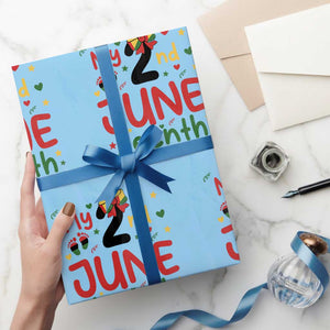My Second Juneteenth Wrapping Paper Roll African American Baby Freedom Day