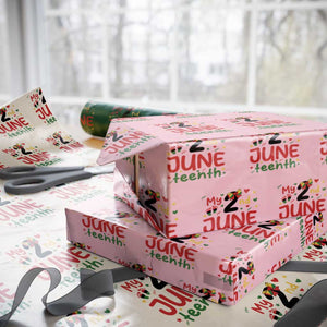 My Second Juneteenth Wrapping Paper Roll African American Baby Freedom Day