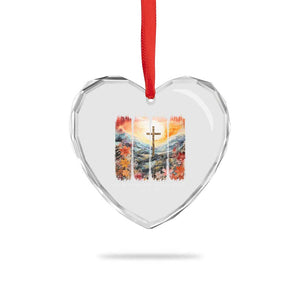 My Sin Was Great His Love Was Greater Heart Crystal Glass Ornament Christian Easter Religious Bible Verse TS11 Print Your Wear