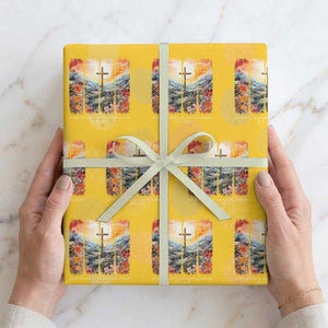 My Sin Was Great His Love Was Greater Wrapping Paper Roll Christian Easter Religious Bible Verse TS11 Yellow Print Your Wear