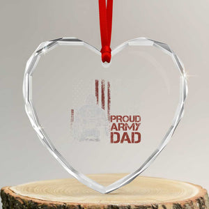 My Son Has Your Back Proud Army Dad Heart Crystal Glass Ornament Military Father TS11 Transparent Glass 3'' Heart Print Your Wear