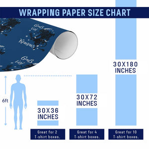 Mythical Krampus Wrapping Paper Roll Gruss Vom Christmas Horror Figure Greeting TS02 Print Your Wear