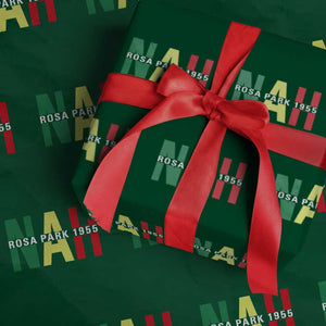Nah Rosa Parks Quote Wrapping Paper Roll Black Movement Protest TS14 Green Print Your Wear