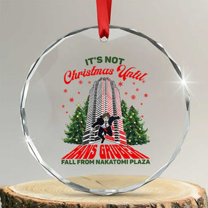 Nakatomi Plaza 1988 Crystal Glass Ornament It's Not Christmas Until Hans Gruber Fall Xmas Party TS02 Transparent Glass 3'' Circle Print Your Wear