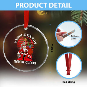 Nakatomi Plaza Christmas Crystal Glass Ornament Yippee Ki Yay Santa Claus TS14 Print Your Wear