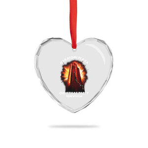 Nakatomi Plaza Christmas Party Survivor Heart Crystal Glass Ornament TS09 Print Your Wear